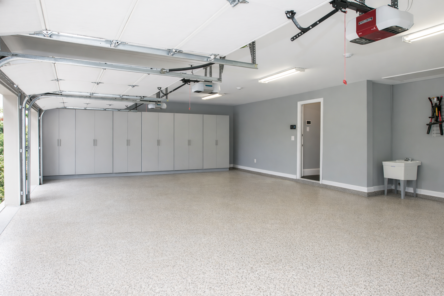 After: clean garage space