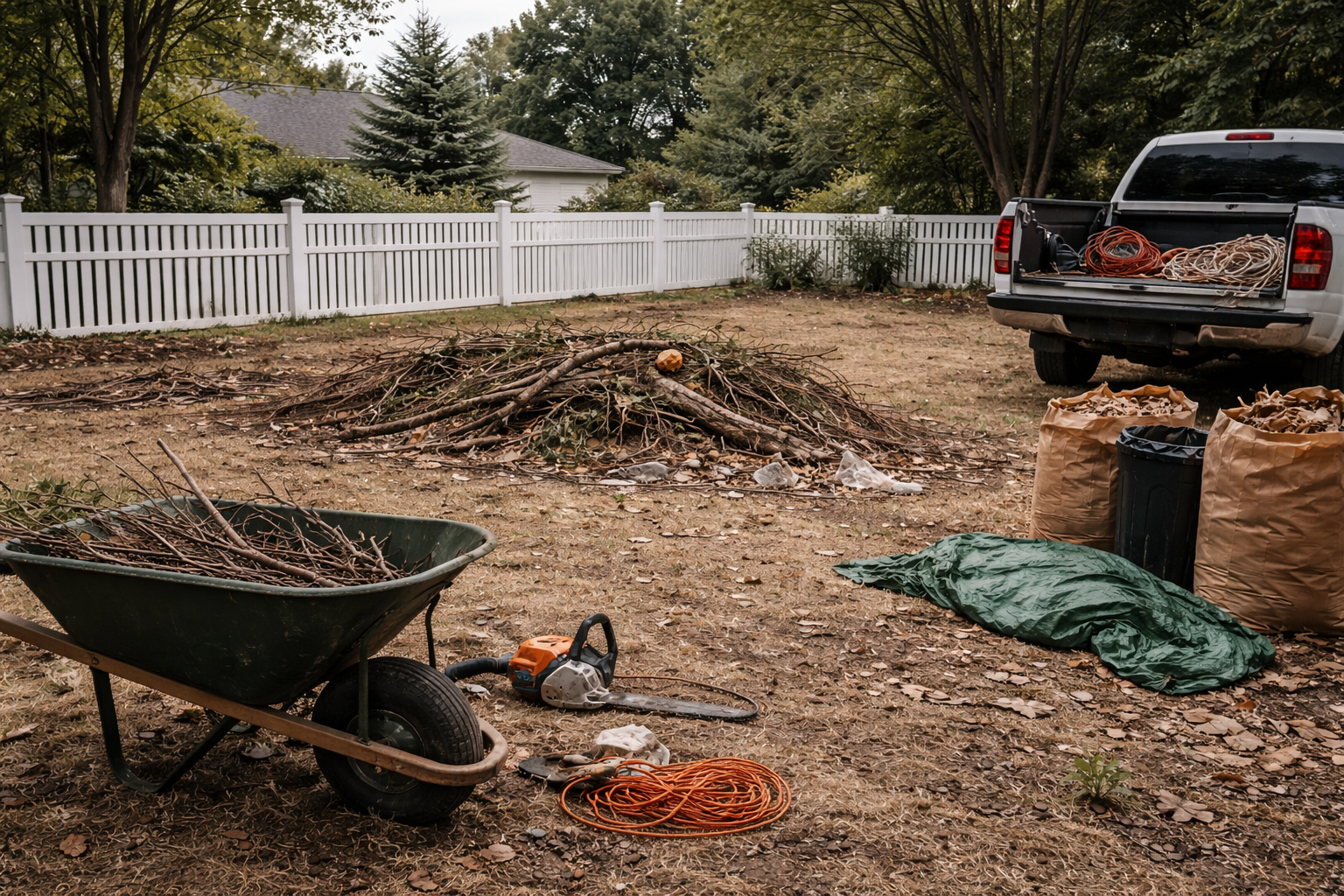 Yard debris removal